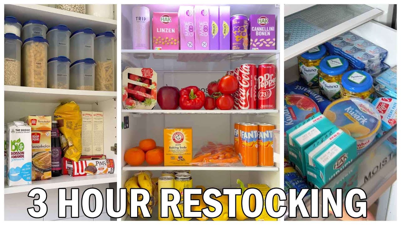 3 Hour Restocking ASMR Videos To Fall Asleep To | Cleaning/Organising/Restocking✨