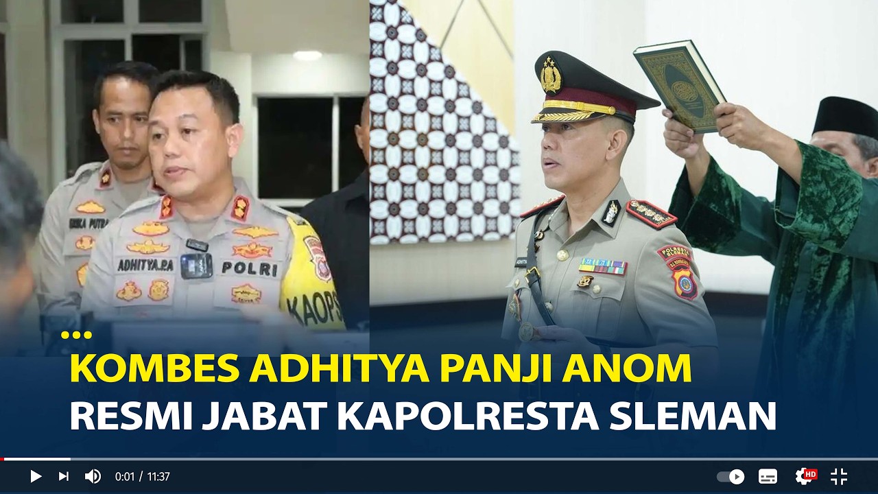 Kombes Adhitya Panji Anom Resmi Jabat Kapolresta Sleman