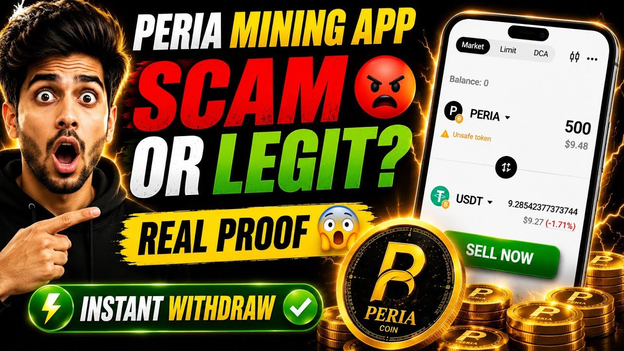 Peria Mining App SCAM 😡 or LEGIT? | Real Earning Proof 😱 Instant Withdraw Truth |