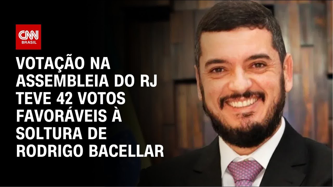Alerj aprova soltura de Rodrigo Bacellar com 42 votos favor&aacute;veis | CNN 360&ordm;