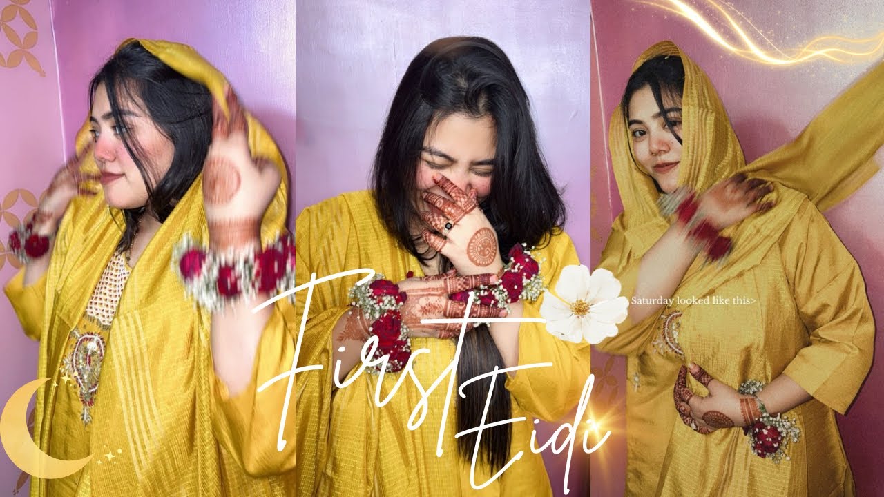 My sister got her first eidi ✨🤍🌙#eidi #youtube #familyvlogs #ramadan #2026 