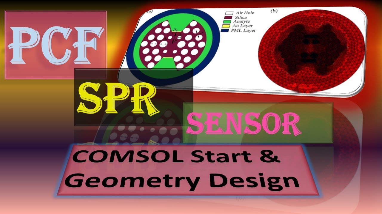 (Part-2) How to start COMSOL and build geometry for a PCF-based SPR sensor