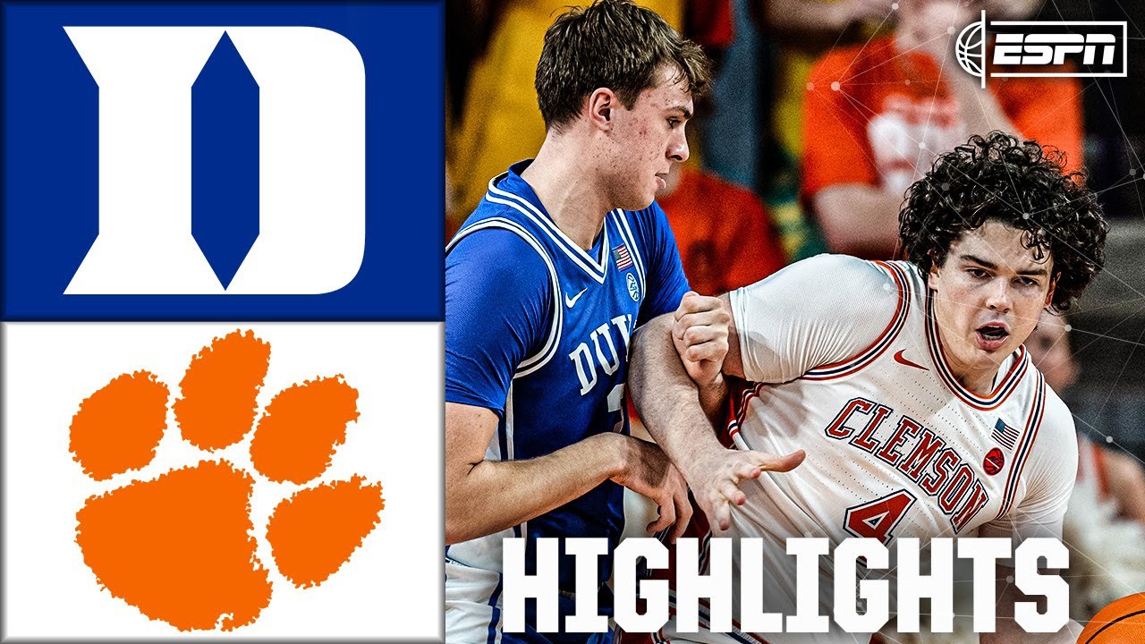 THRILLER 🚨 Duke Blue Devils vs. Clemson Tigers | Full Game Highlights | ESPN College Basketball