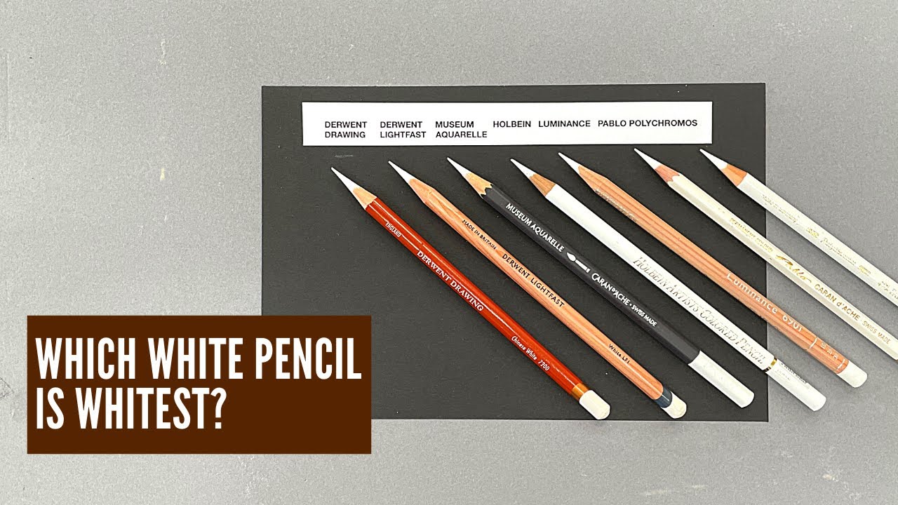 Which white pencil is the whitest?
