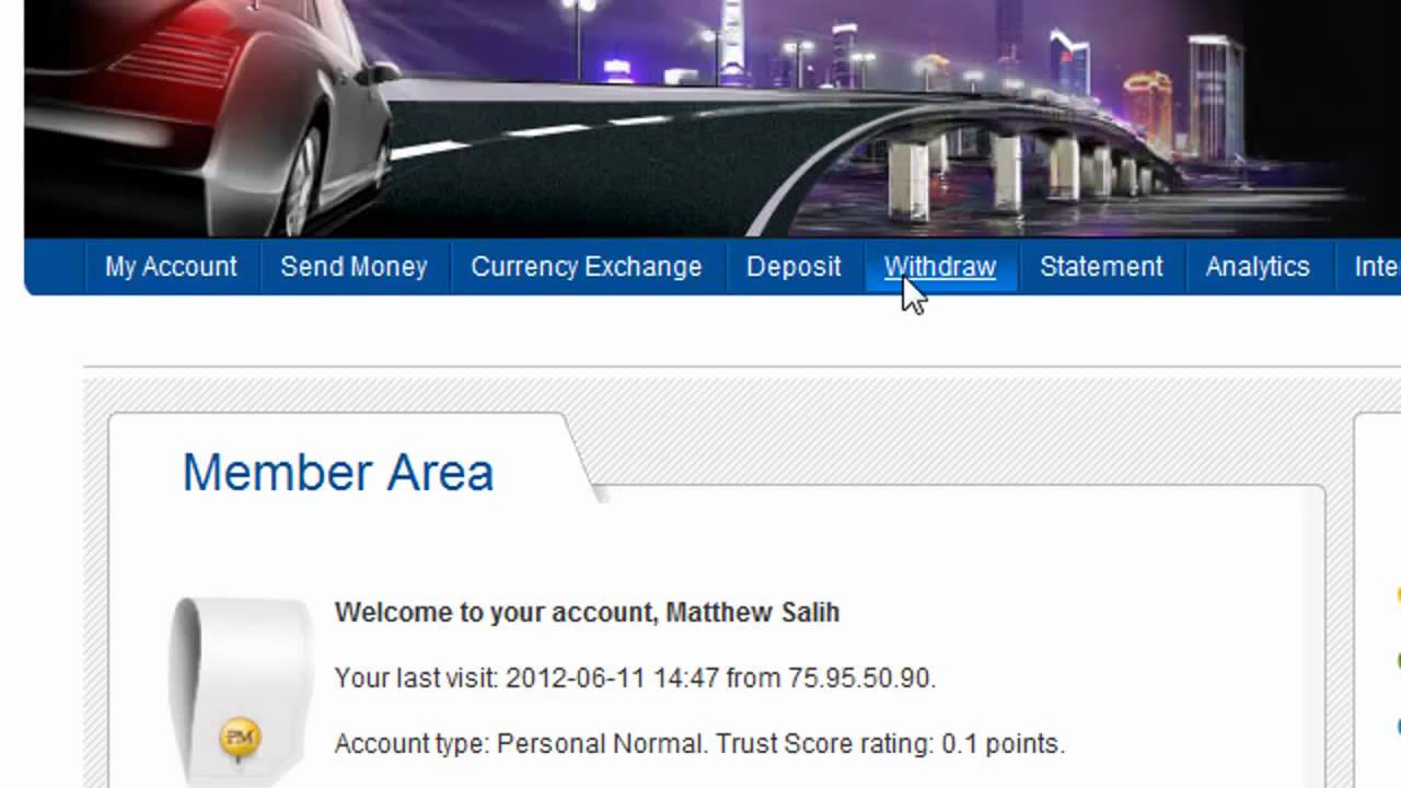 Setting Up Perfect Money account and how to withdraw. Obonato