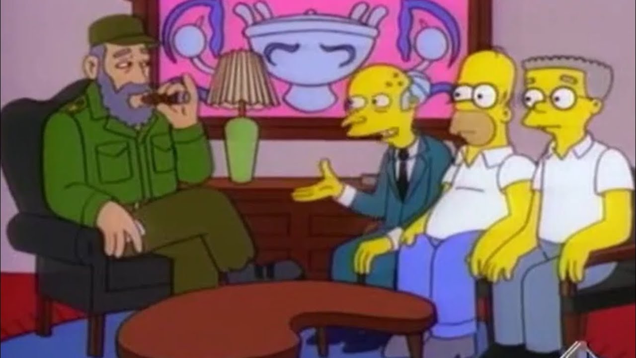 I Simpson - Burns derubato da Fidel Castro