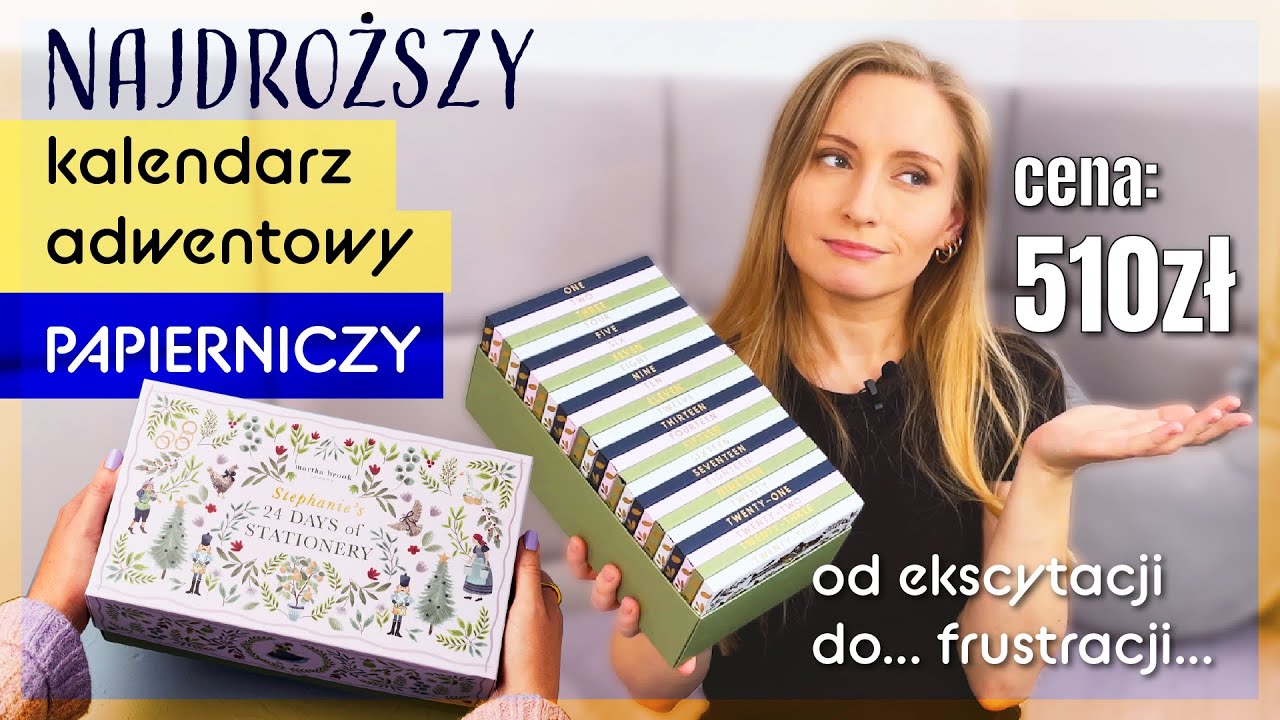 PIĘKNY ale rozczarowujący: Kalendarz adwentowy PAPIERNICZY 2022 Martha Brook London