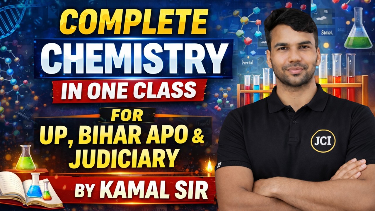 Complete Chemistry in One Class | UP APO & Bihar Judiciary | Most Important Chemistry | By Kamal Sir