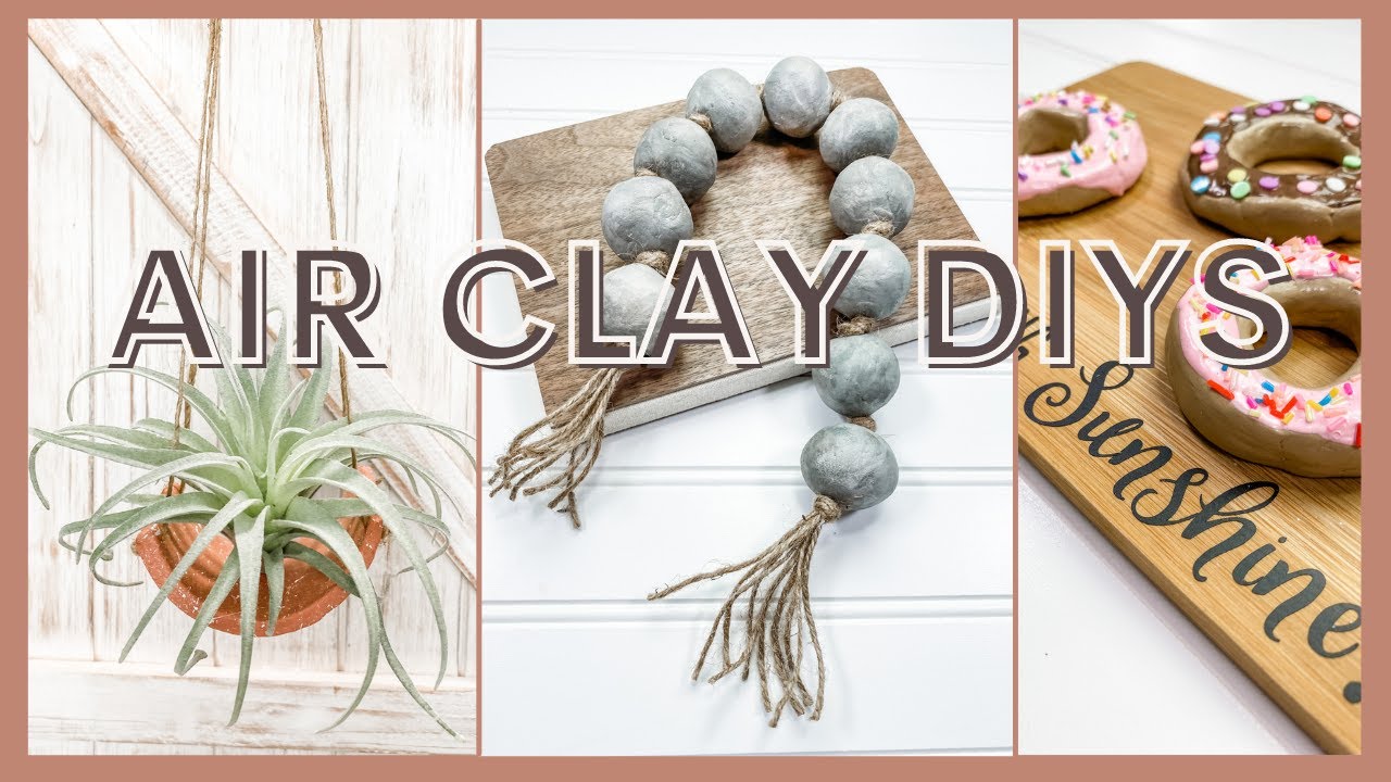 🌟 My FIRST TIME Making 7 AIR CLAY DIYS  | Was it EASY PEASY?
