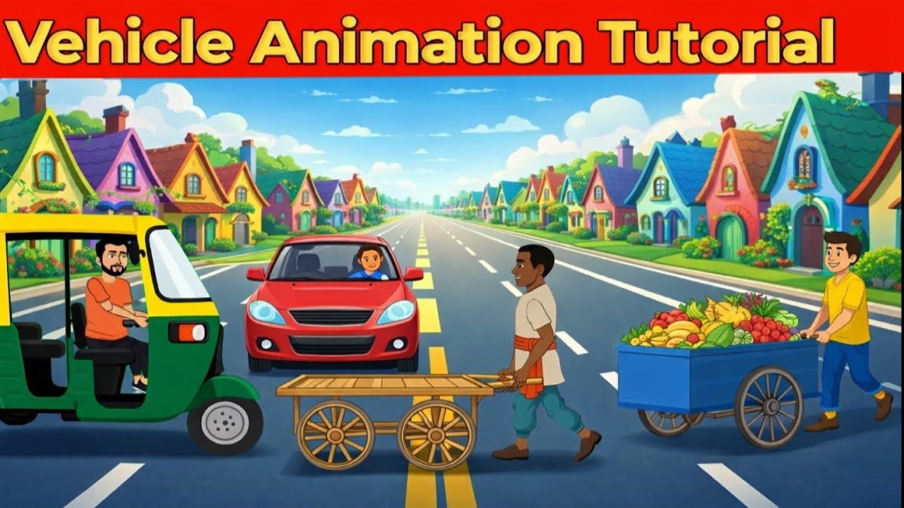 Saral Toons se Vehicle Animation kaise banaye | How To Create Vehicle Animation in Saral Toons