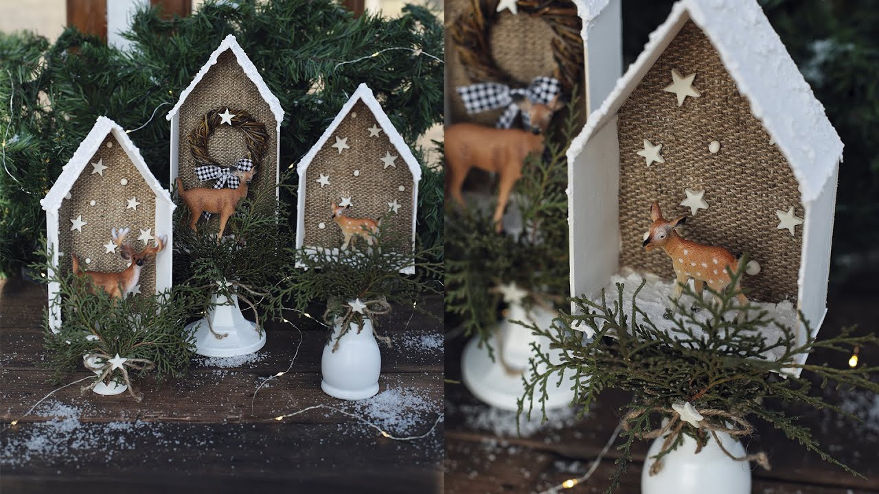DIY. Новогодний декор. Домики. Christmas houses.