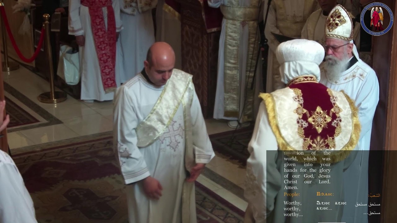 Divine Liturgy with His Eminence Metropolitan Youssef and the Deacon Ordination of Dr. Mina Eliass