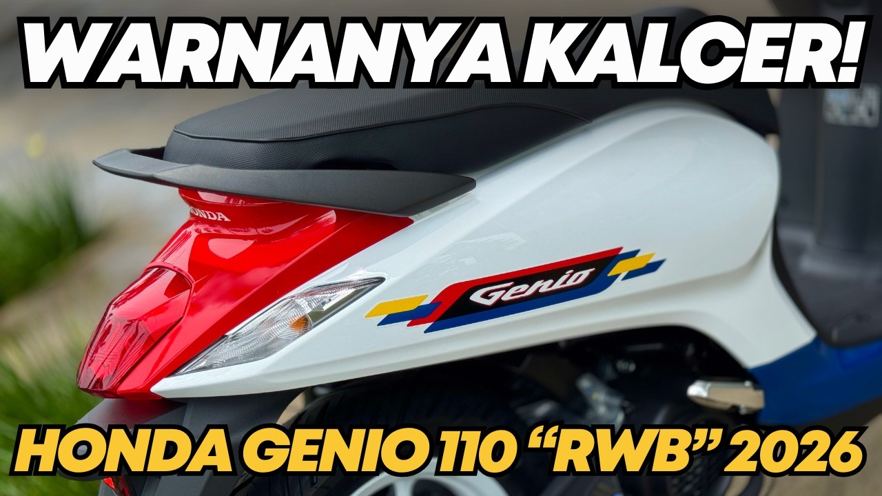 20 JUTA AJA!! HONDA GENIO 110 2026 TRICOLOR RWB, KALCER PARAH 😍