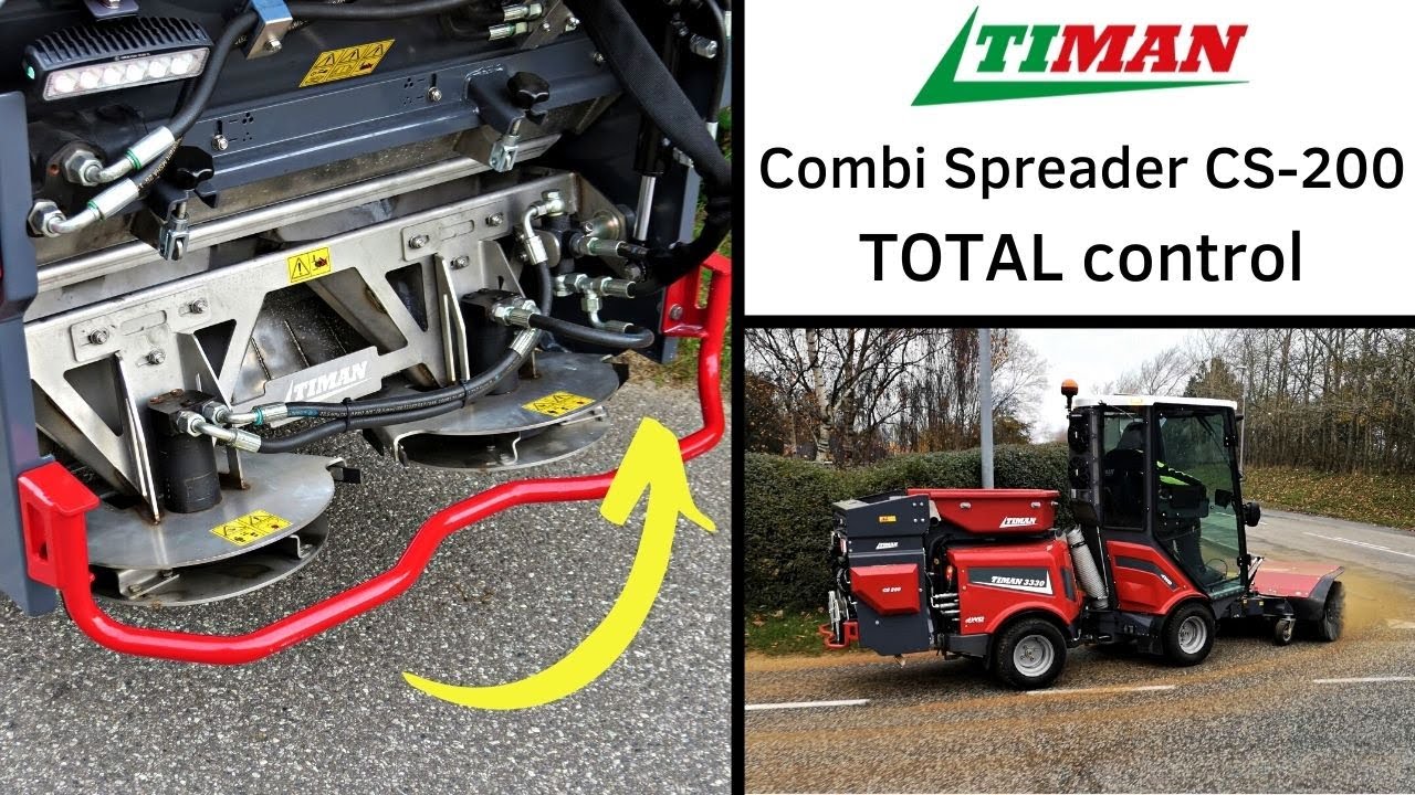 UNIQUE salt spreader for Timan 3330 | Combined disc spreader and drop spreader | Combi Spreader