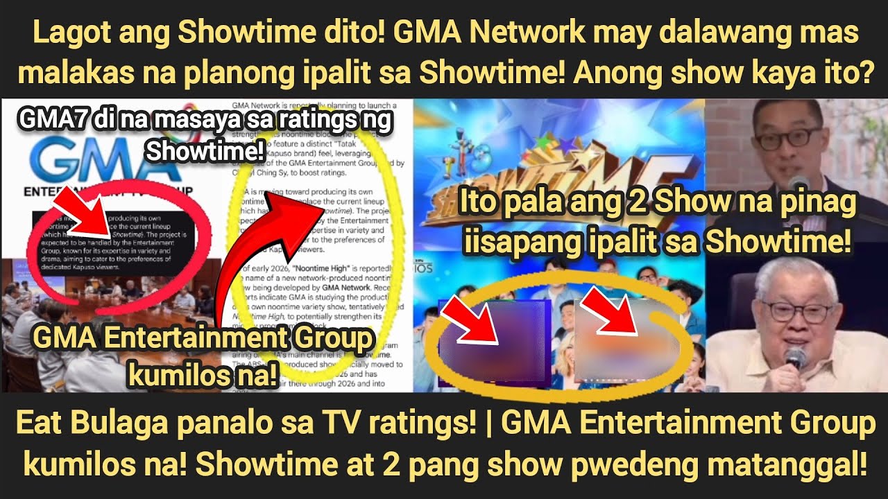 GMA7 problemado sa Showtime! | 2 Show planong ipalit sa showtime! | EB palaban din sa TV ratings