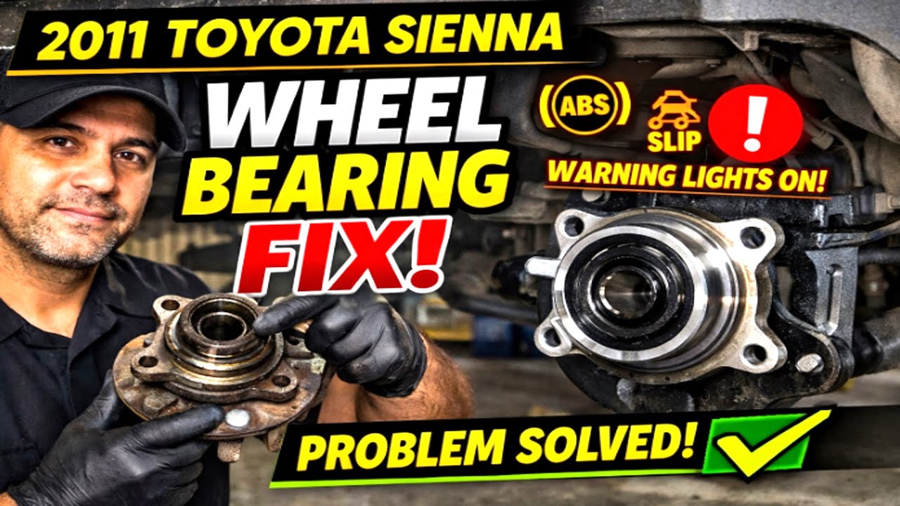 2011 2020 Toyota Sienna Rear Wheel Bearing Fix 🚨