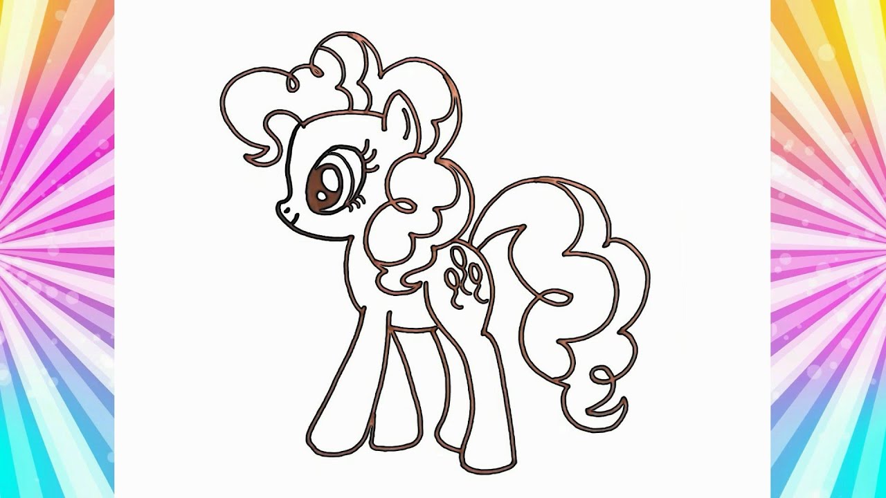 My Little Pony Pinkie Pie Drawing &Coloring
