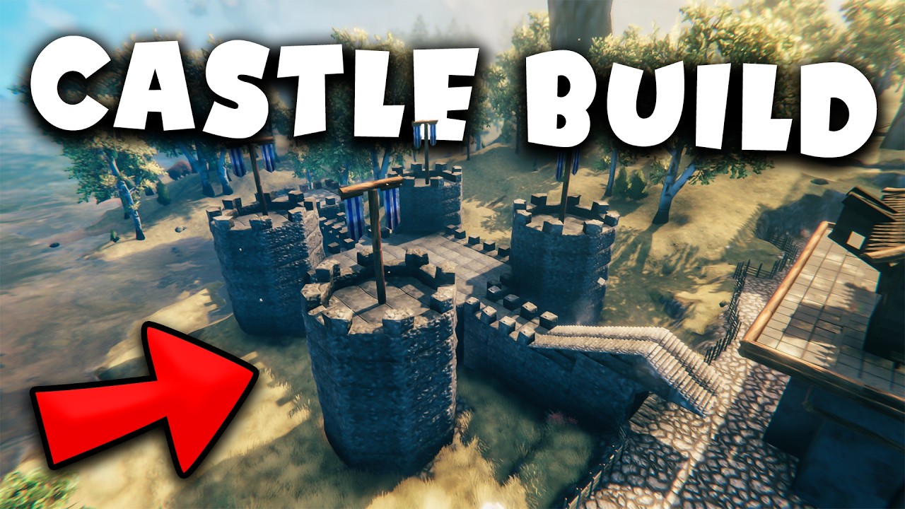 Castle Build - Enough for everything! | Valheim