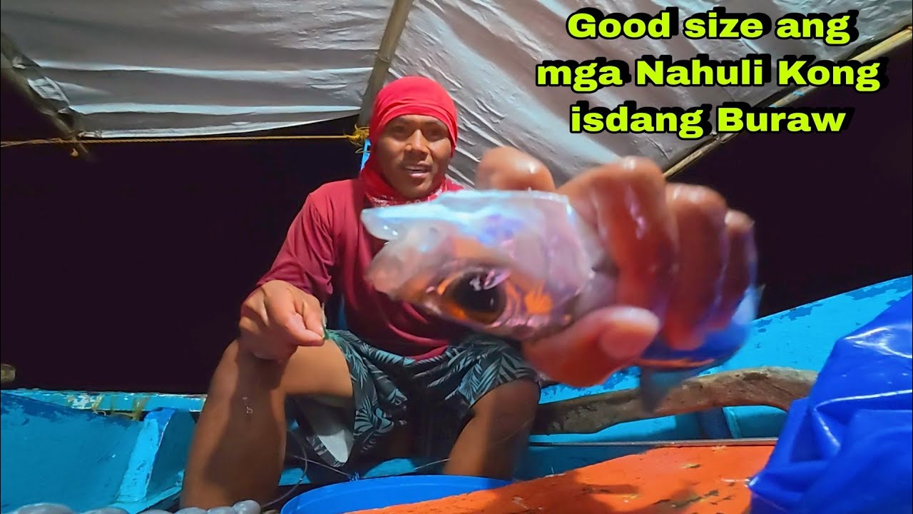 Good size ang mga Nahuli Kong Buraw O Matambaka sa Gabi | Night fishing adventure 