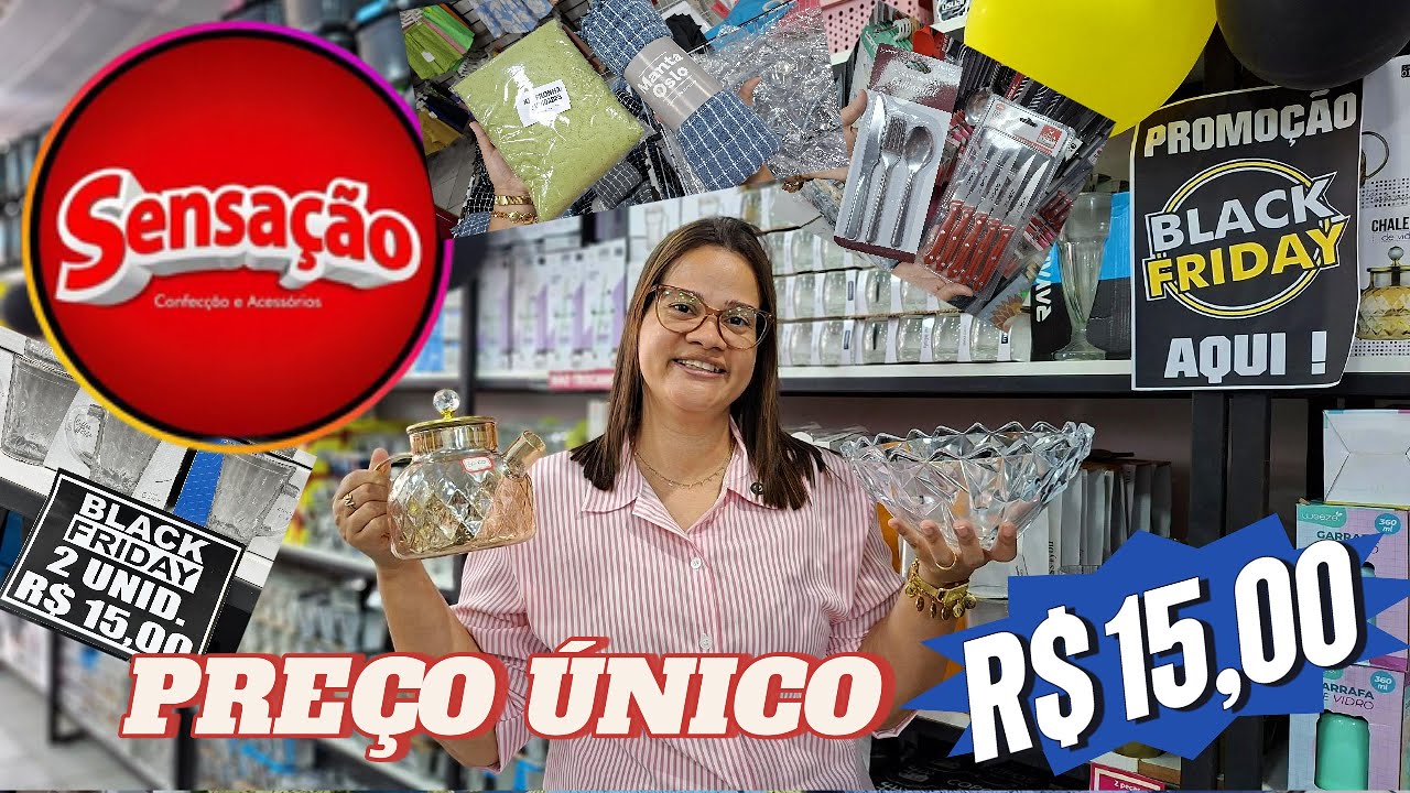 ACHADINHOS INCRÍVEIS NA LOJA DE PREÇO ÚNICO | LOJA SENSAÇÃO - CAVALEIRO | NOVODADES PARA O LAR