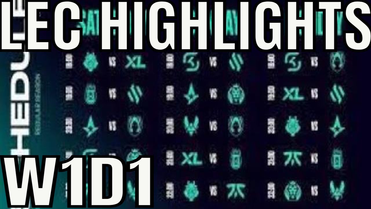 LEC Winter 2023 W1D1 Highlights ALL GAMES - XL vs G2, KOI vs BDS, AST vs TH, MAD vs SK, VIT vs FNC