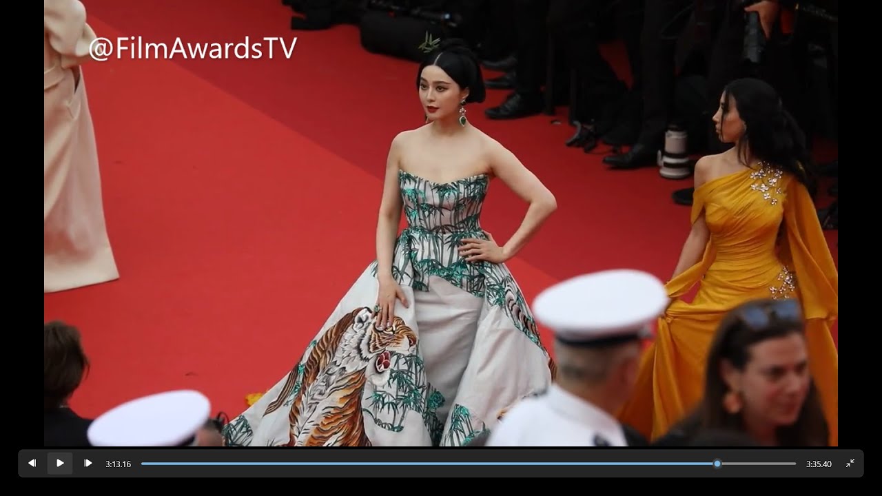 Chinese Actress Fan Bingbing #范冰冰 walking Red Carpet 2023.  @FilmAwardsTV @TVFestivaldeCannes