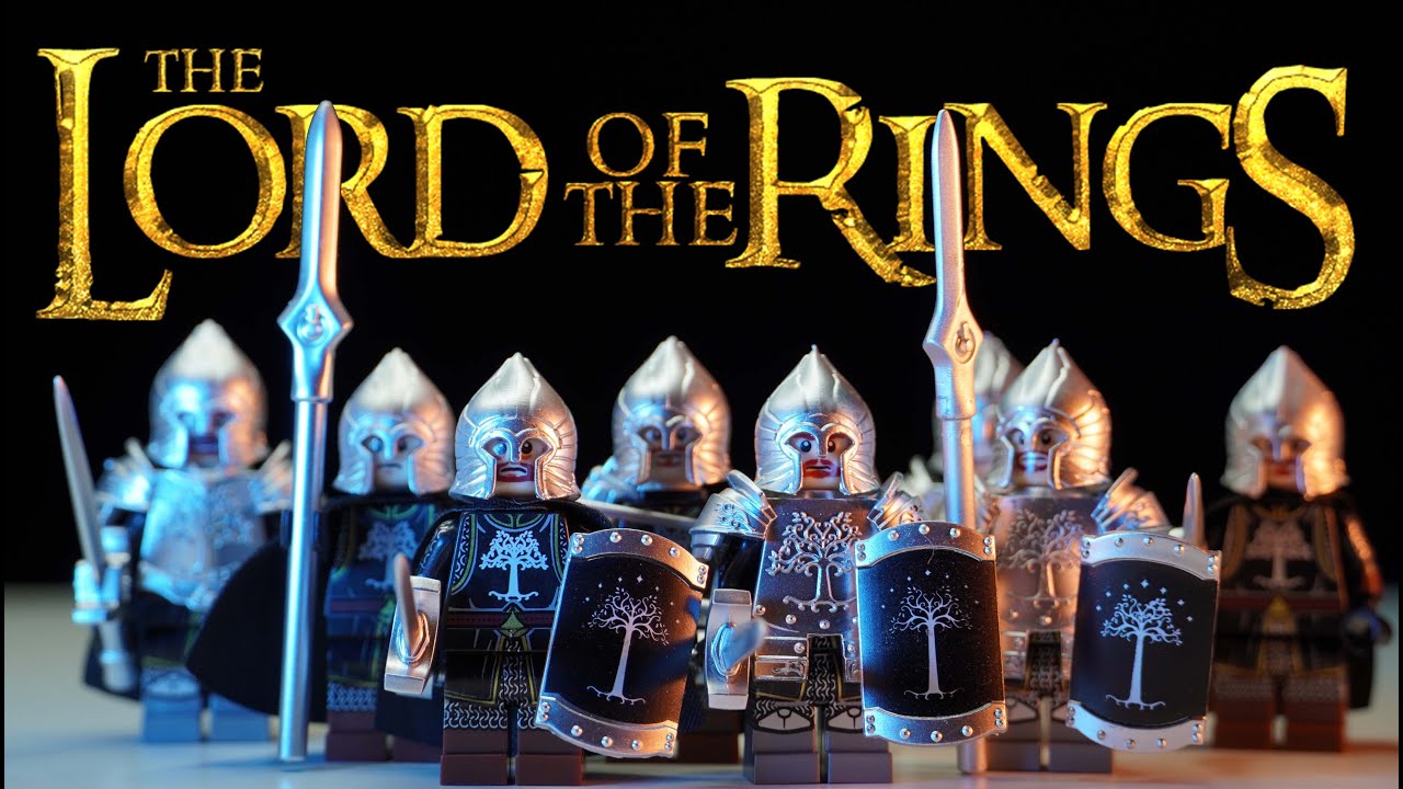Lego Minifigure The Lord of the Rings Gondor Soldier Gladiator Castle (SPEED BUILD) Unofficial