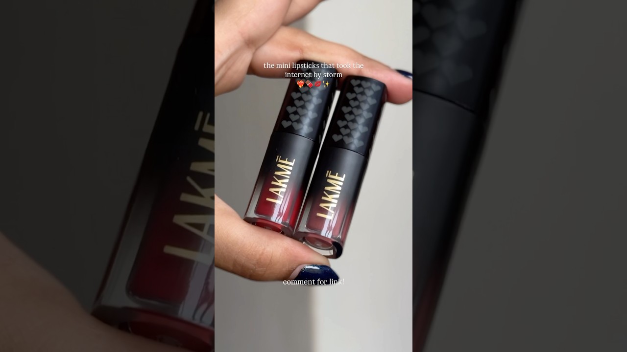 Swatching Lakme Xtraordinary Mini lipsticks! Worth it?👀🤎#lipstick #makeupswatches #shorts #beauty