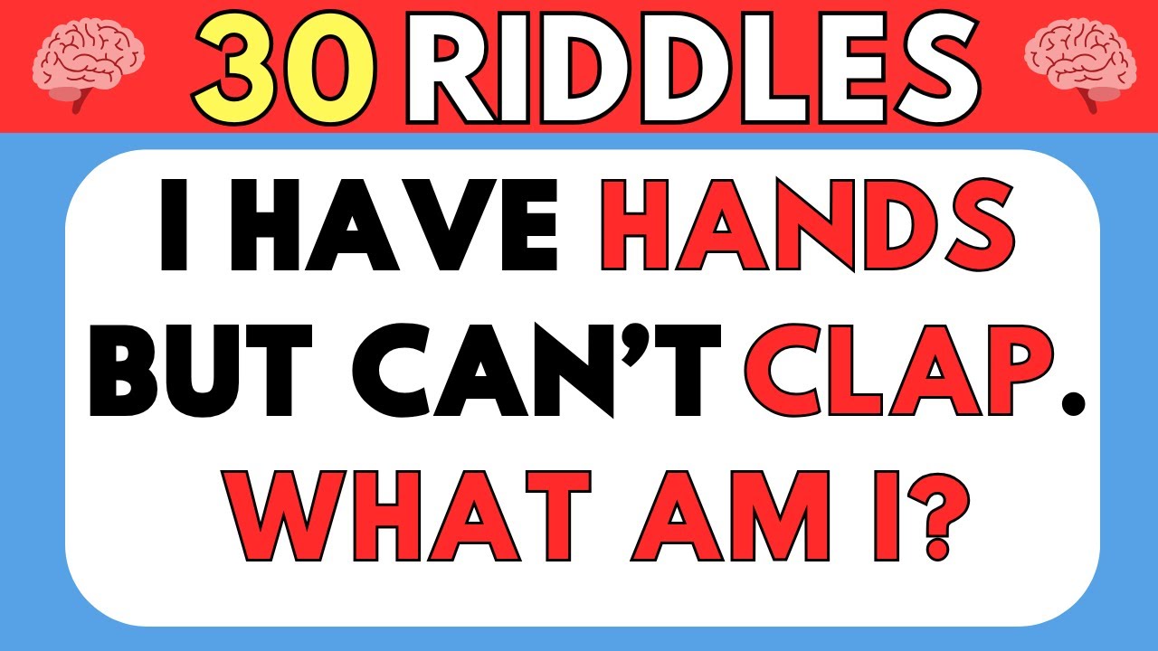 Only a Genius Can Solve These Riddles 🧠🧩 30 Tricky Riddles That'll Stretch Your Brain