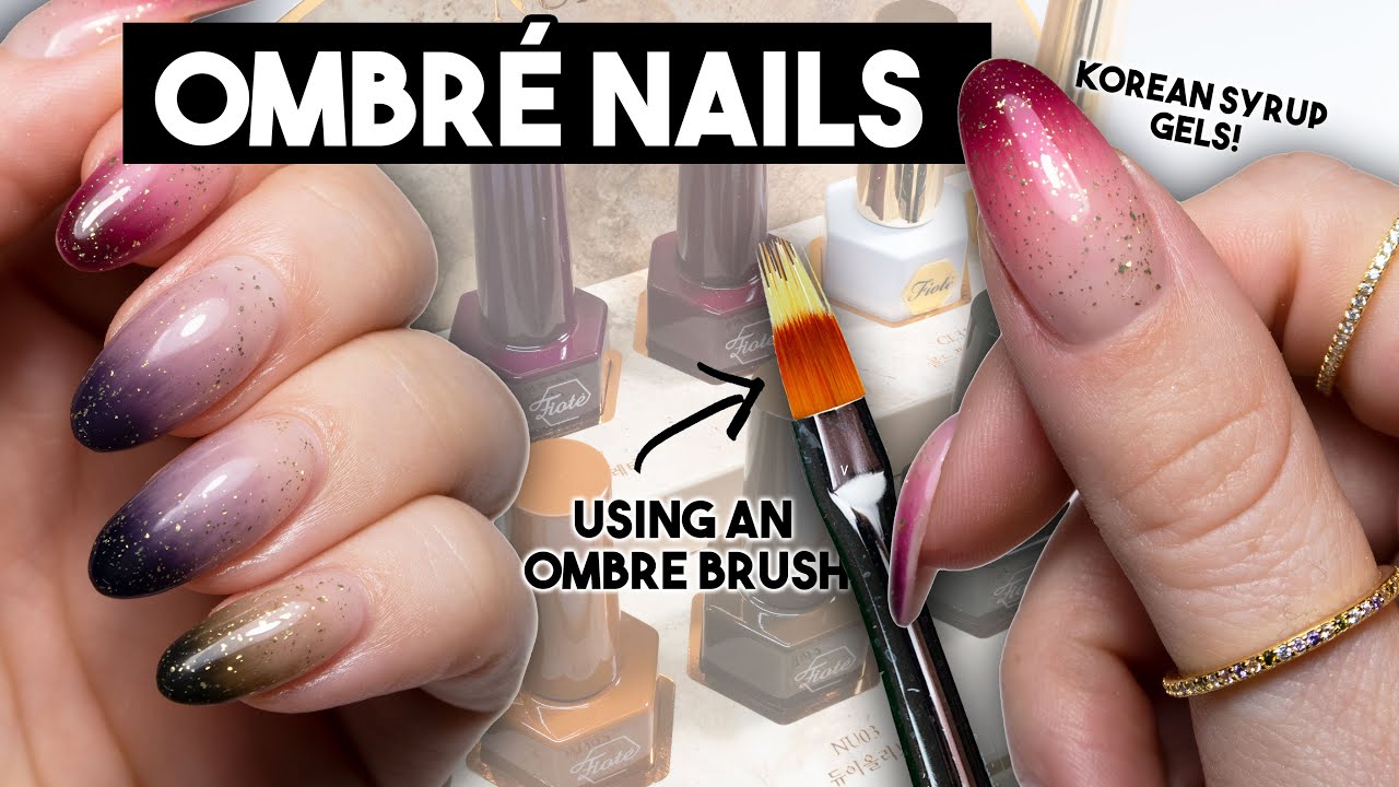 Doing My Gel Nails Using Korean Gel | Gel Polish Ombre Tutorial 😍
