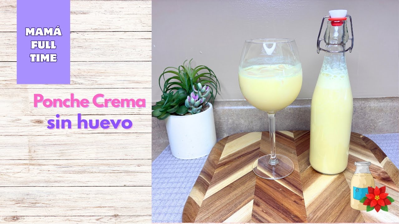 Ponche Crema SIN HUEVO con Solo 3 Ingredientes | Fácil y Delicioso 🎄