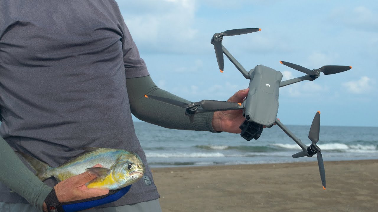 Este drone hace la pesca de playa FACIL!!