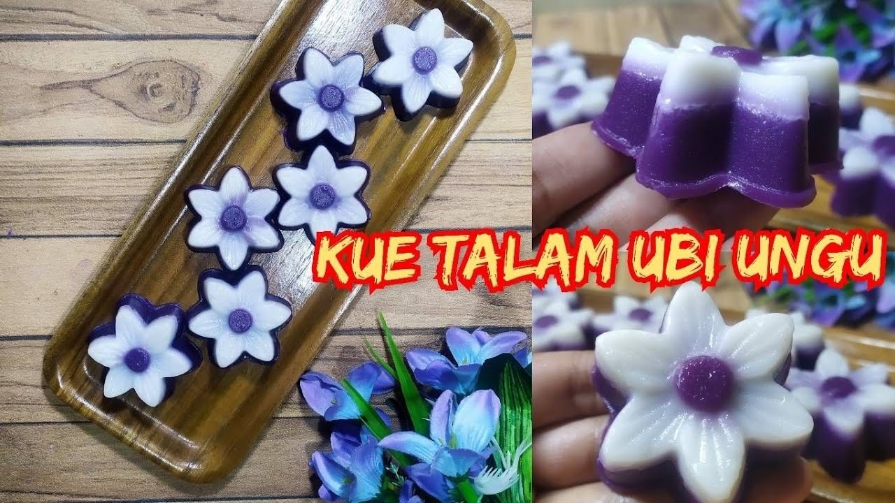 Semudah ini membuat Kue Talam Ubi Ungu, kalian wajib mencobanya