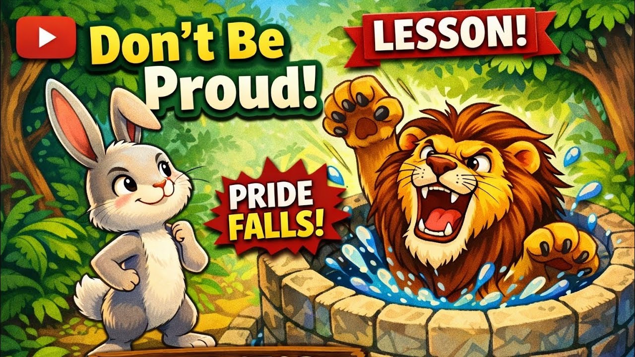 🦁🐰 The Clever Rabbit and the Proud Lion