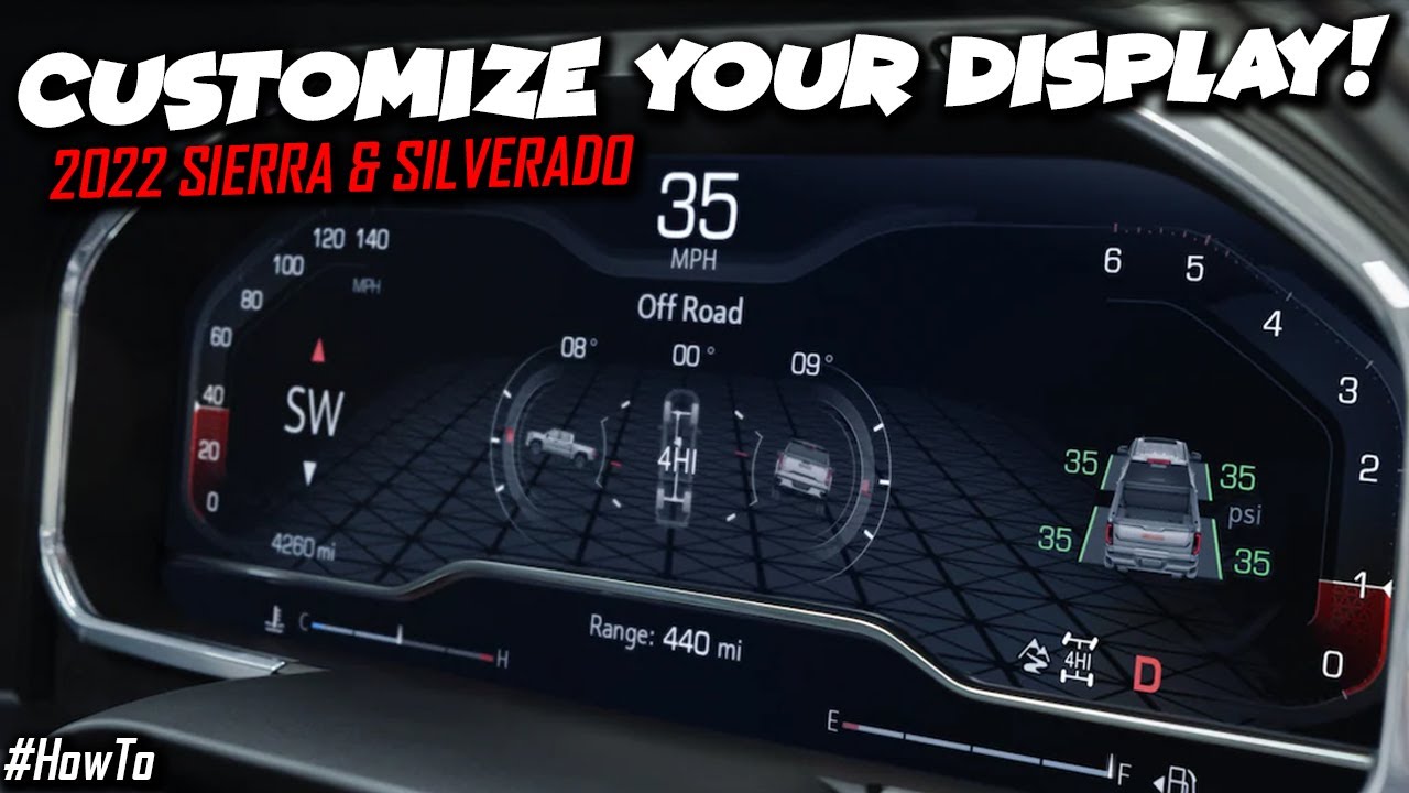 How To Customize Your 2022 Sierra & Silverado Gauge Cluster!