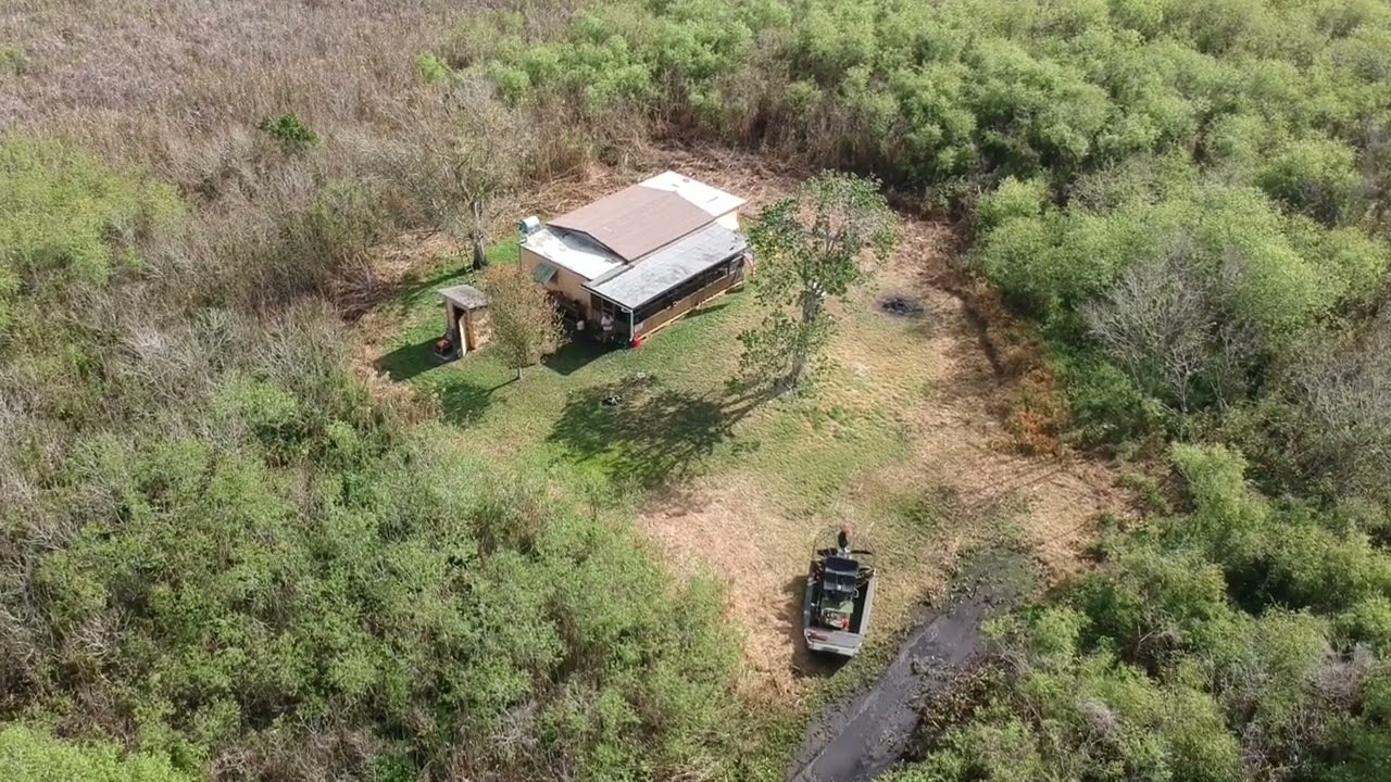 Florida Everglades, Flying the drone around camp Jan 2026