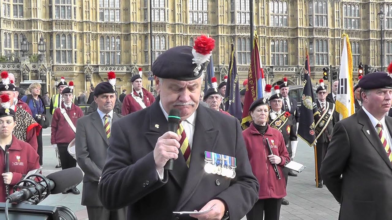 Speeches at The Royal Regiment of Fusiliers Protest at Parliament