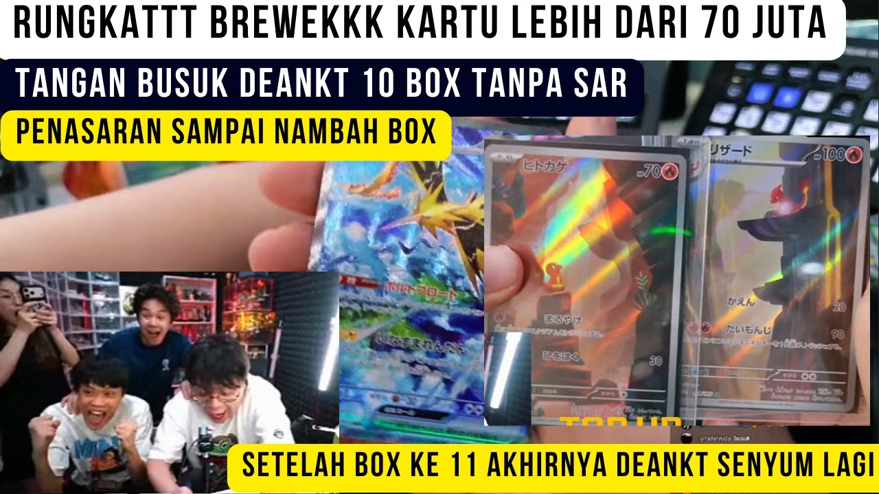 Rungkat 70 juta tanpa kartu SAR ! Brewek Kartu Pokemon 151, Keras ! Tapi Endingnya.. ... ...