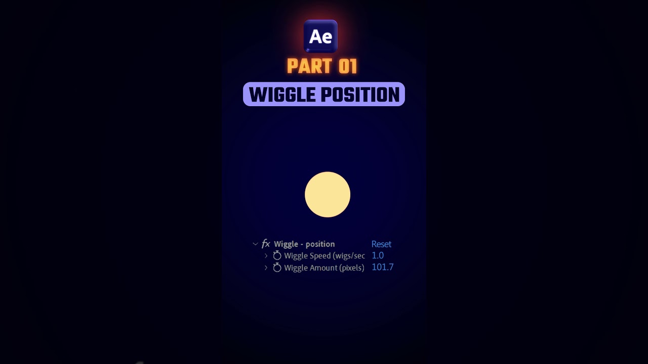 ster the Wiggle Expression in After Effects: Easy Motion Trick! #aftereffects #animation