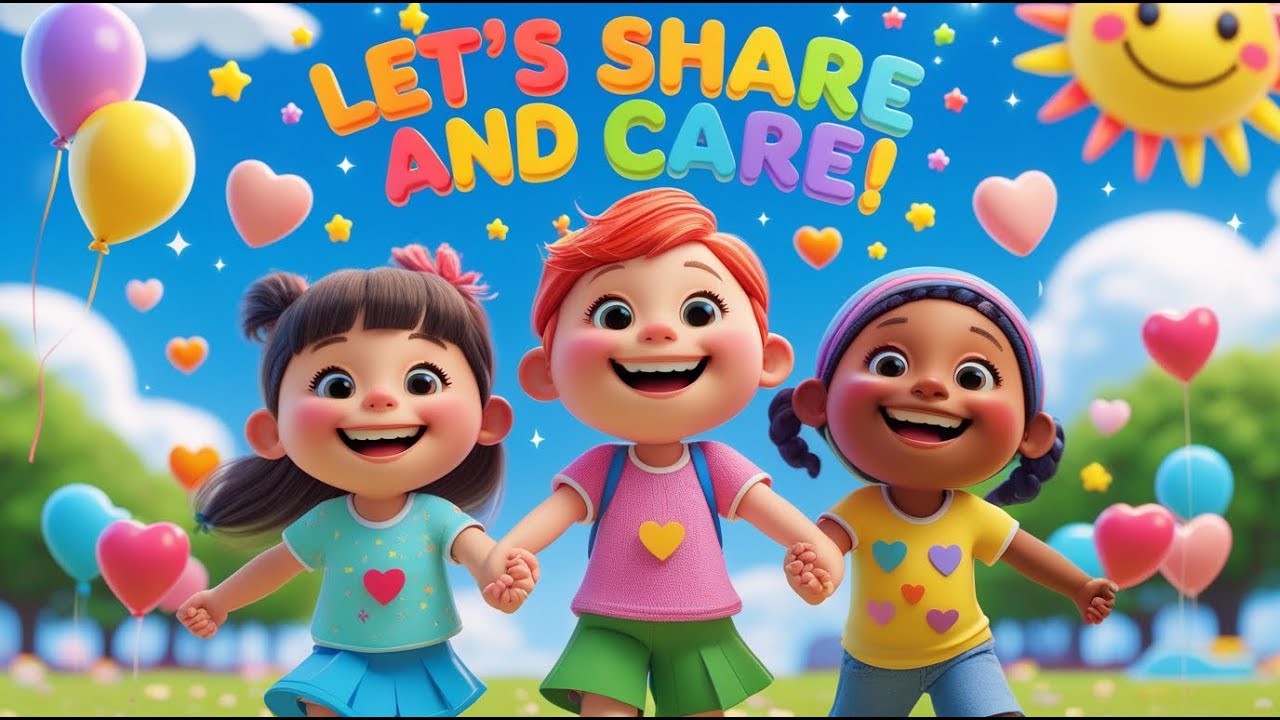 Let’s Share and Care | Kids Friendship Poem | Fun & Educational Rhymes for Children