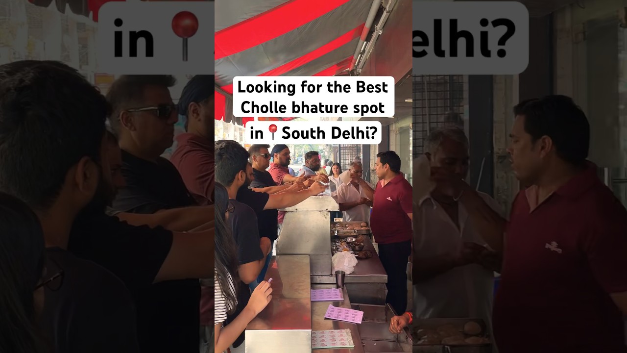 Best place to have Cholle Bhature 🤤 in South Delhi! #chollebhature #foodie #southdelhifood #foodies