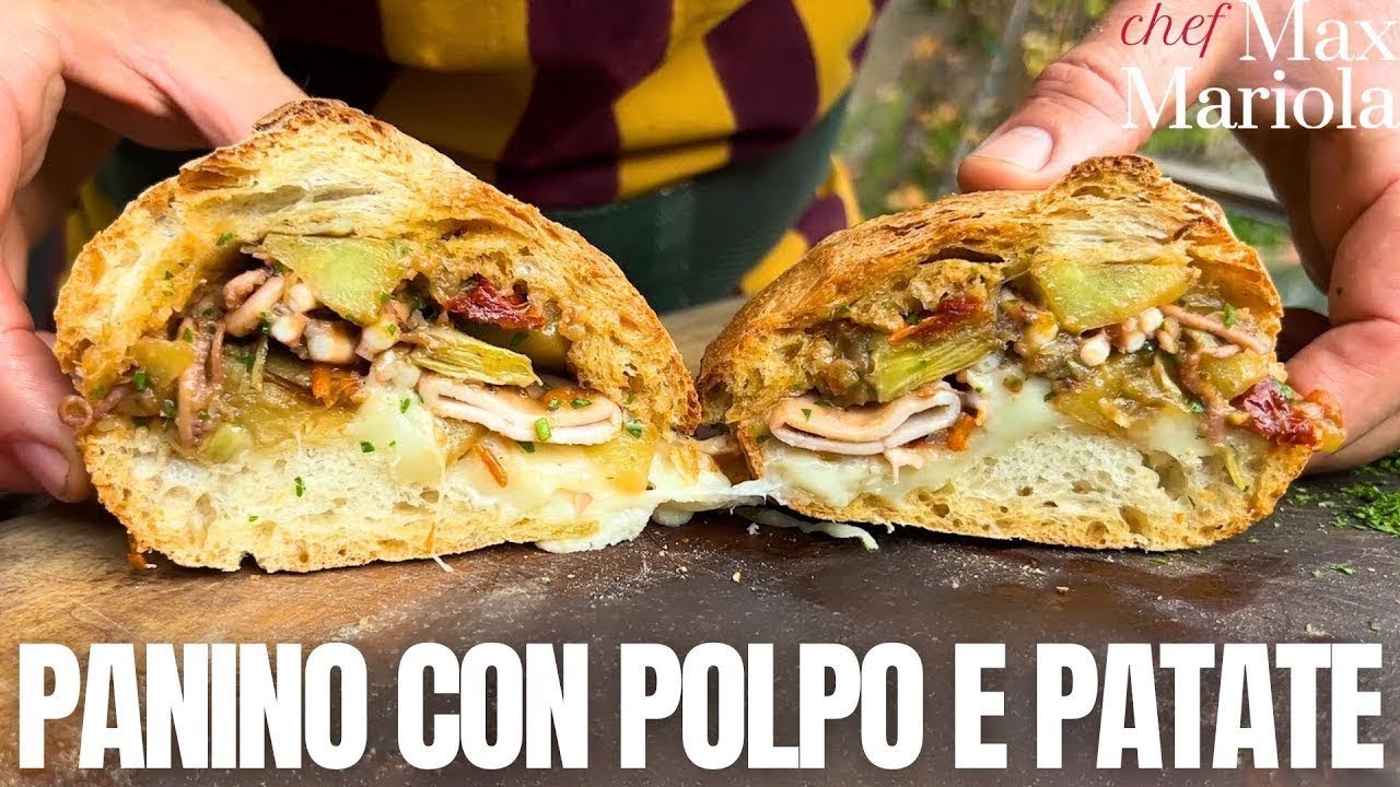 PANINO CON POLPO e PATATE - Morbido e Croccante !!! Ricetta di Chef Max Mariola
