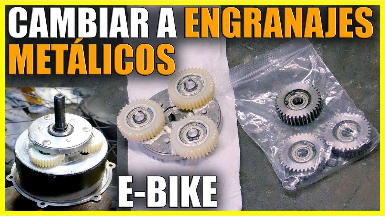 MOTOR E-BIKE ⚡ CAMBIAR de ENGRANAJES de PLÁSTICO a ACERO MXUS XF08C | BICICLETA ELÉCTRICA