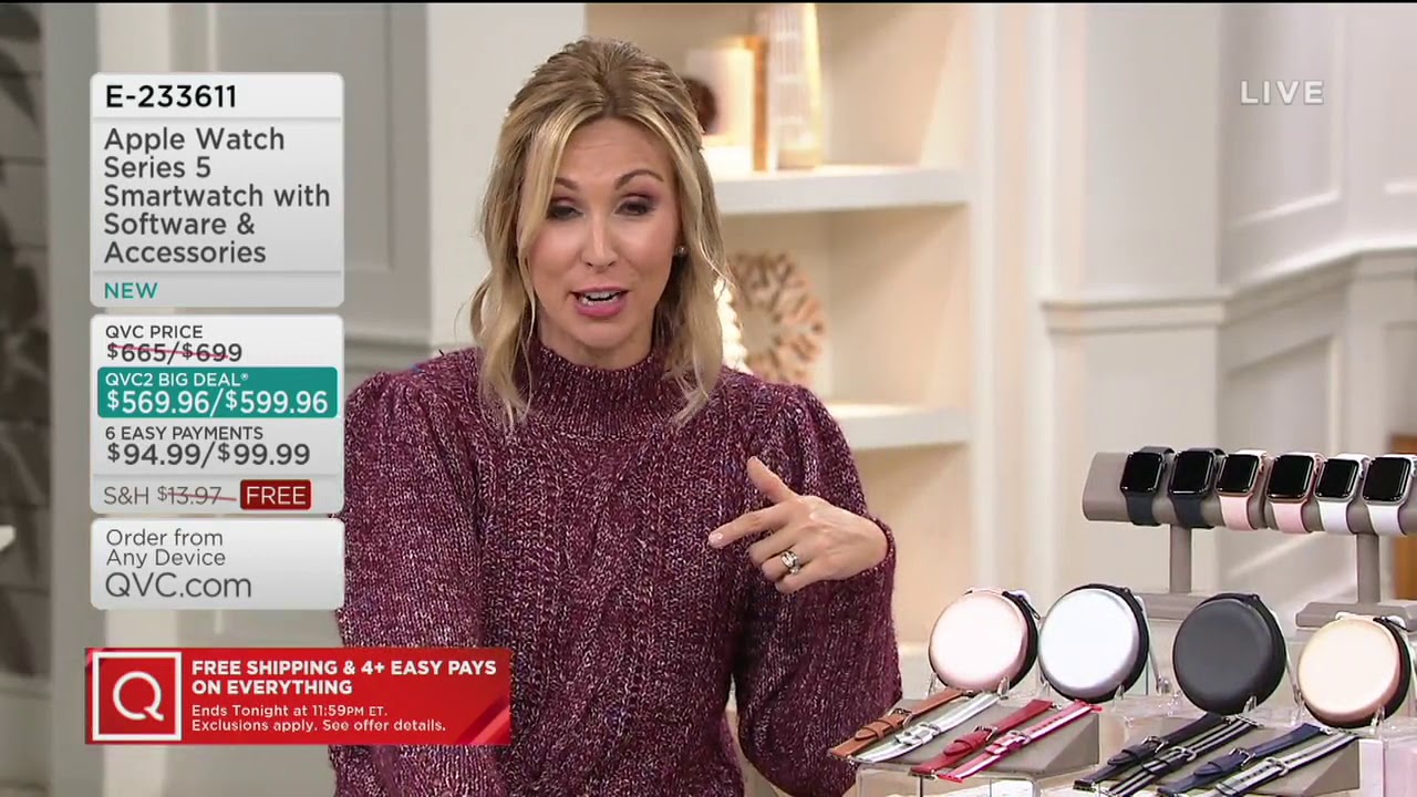 Apple Watch Series 5 Smartwatch with Software & Accessories on QVC