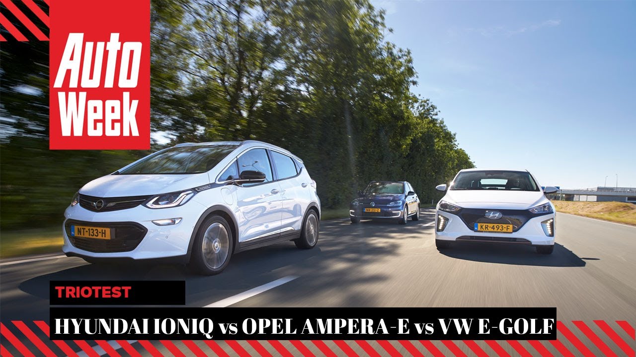 Triotest - Opel Ampera-e vs VW e-Golf vs Hyundai Ioniq