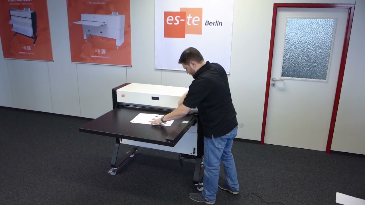 A0 A1 Paper Folding Machine estefold 3000 setup