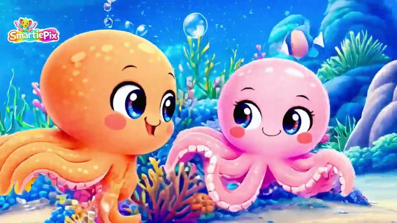 Peek-a-Boo Octopus 🐙 | Fun Octopus Song for Kids | Ocean Nursery Rhyme
