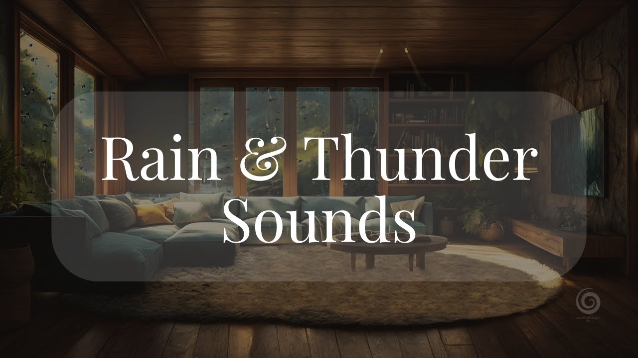Relaxing Rain & Thunder Sounds 🌧️ | 1 Hour Sleep, Meditation & Calm