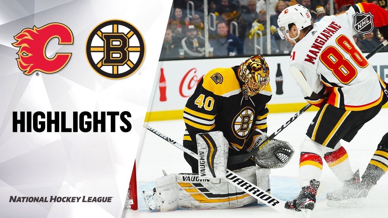 NHL Highlights | Flames @ Bruins 2/25/20