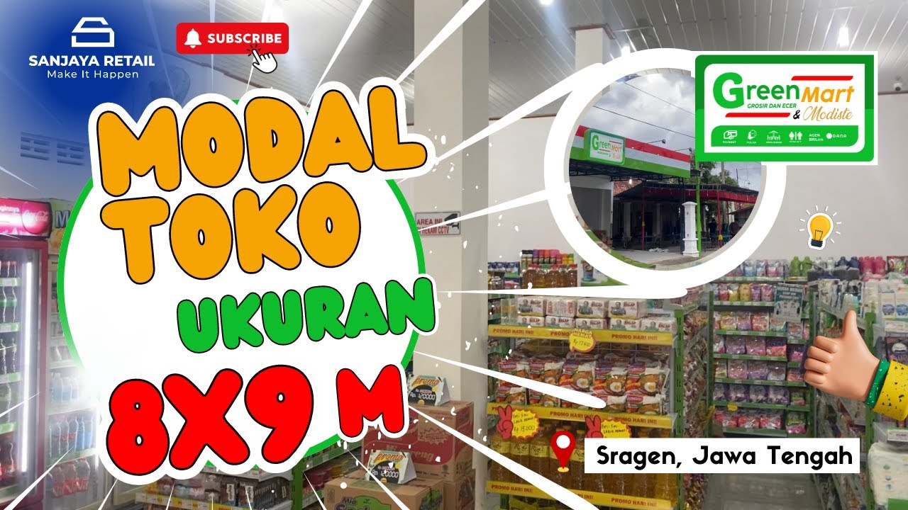 MODAL ASSET TOKO UKURAN 8 X 9 || 